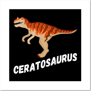 Fun Ceratosaurus Dinosaur Design Posters and Art